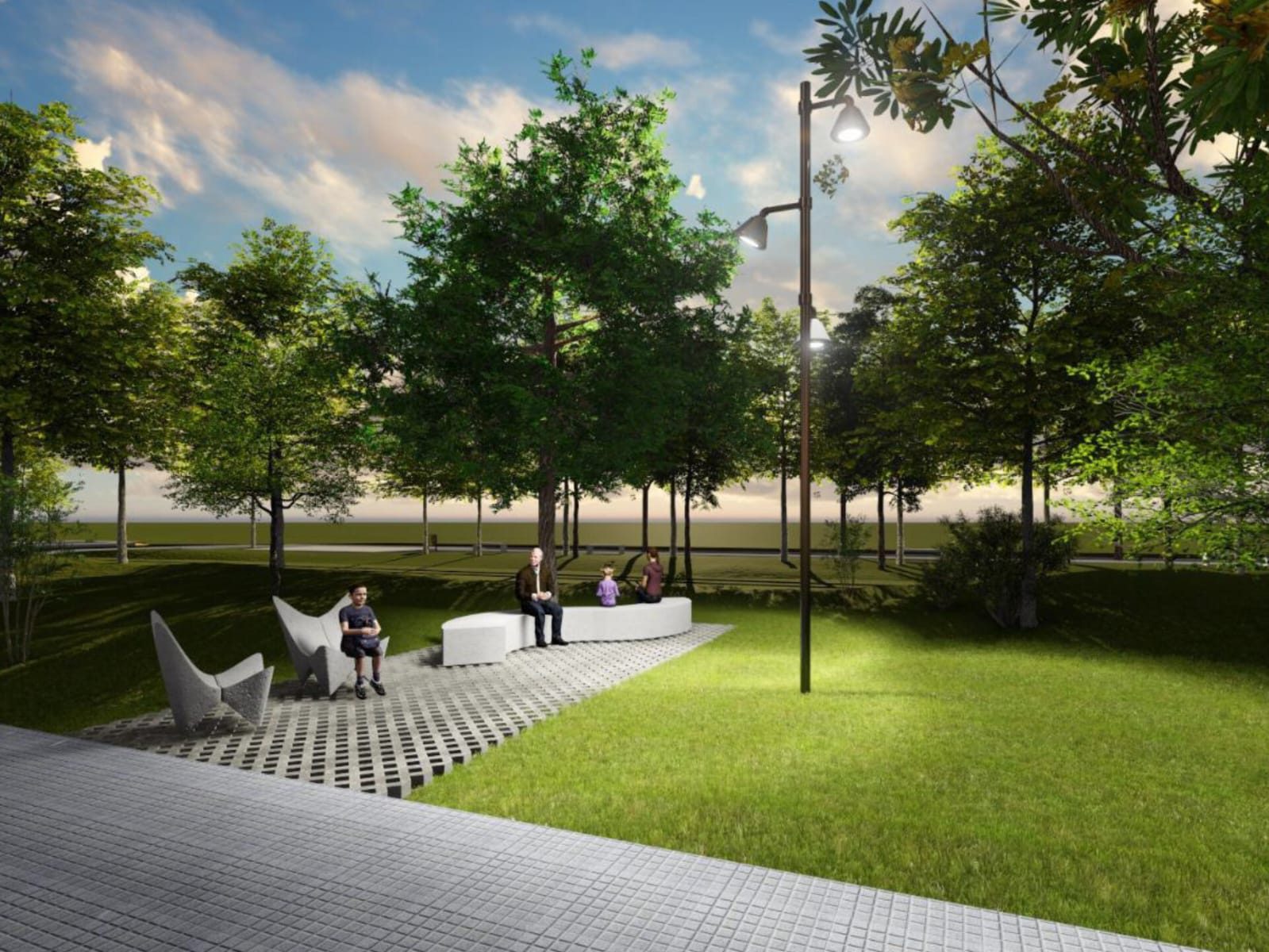 Inauguración del Parque Lineal Central de Young